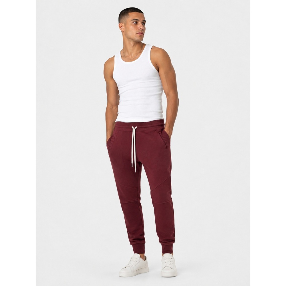 John Elliott Burgundy Escobar Sweatpants Slim Fit French Terry Size 3 L
